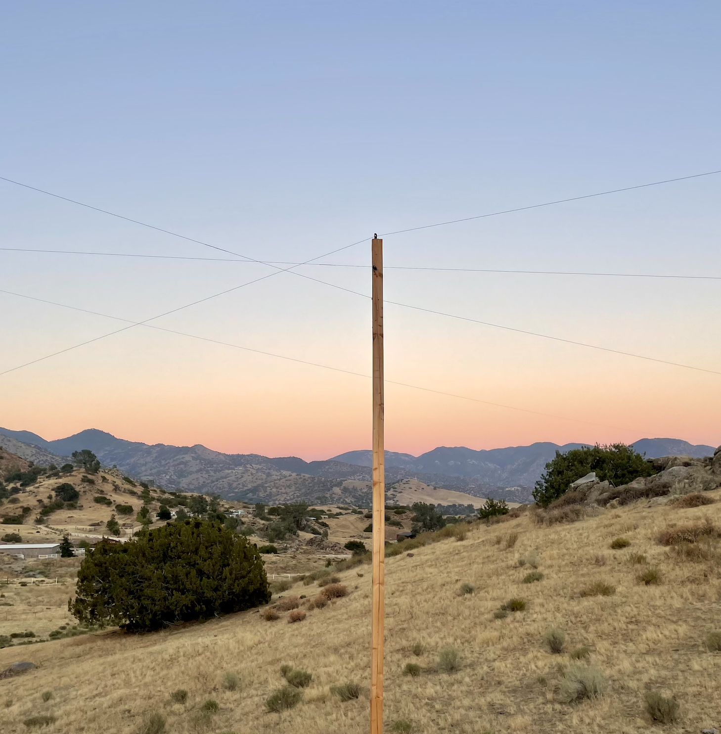 Our Beverage antenna setup