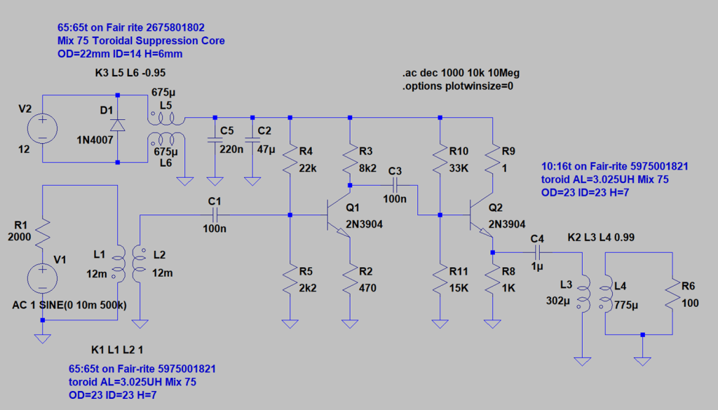 Full LTSpice schematic