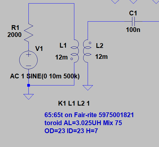Input transformer section detail